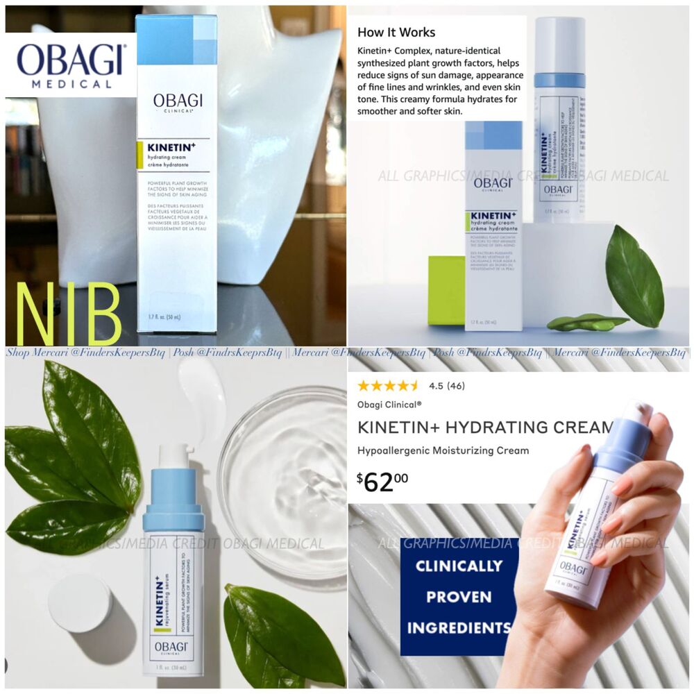 NIB Obagi Clinical Kinetin+ Hydrating Cream Moisturizer Hypoallergenic